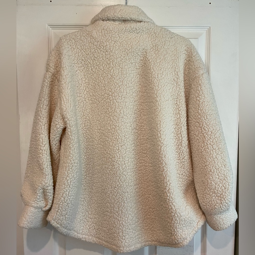 Oversized Teddy Button Up Jacket - image 2